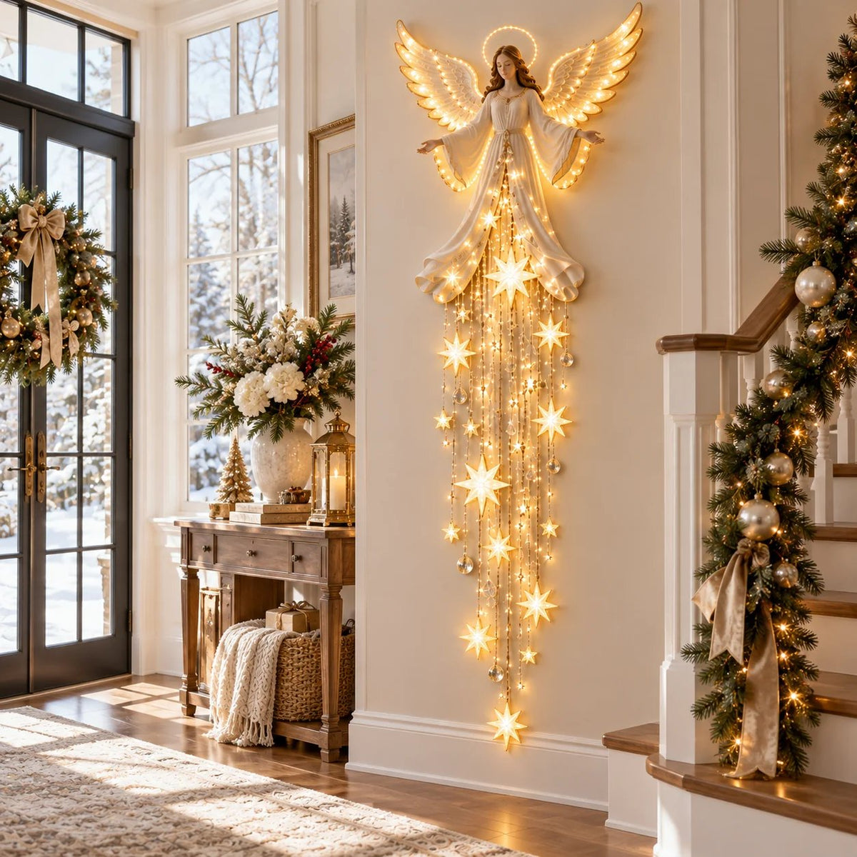 ✨Last Day 49% Off✝️Jesus, Angel & Nativity Lighted Wall Light Décor