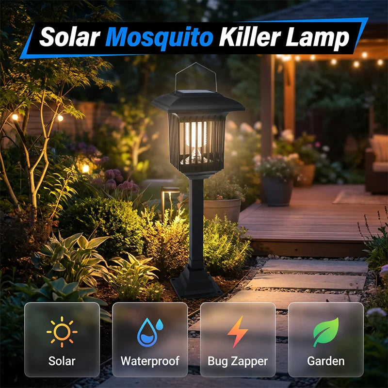 🦟❌Solar-Powered Mosquito Killer Lamp-Outdoor Solar LED Mosquito Killer Garden Lamp