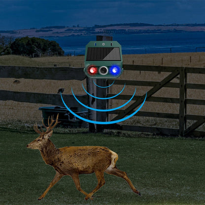 💞50K+ SOLD!🌳🔊 50% OFF! Solar Powered Animal Repeller – Ultrasonic + flashing light. Weatherproof, 24/7 protection. Keep pests away naturally. 🏡💚
