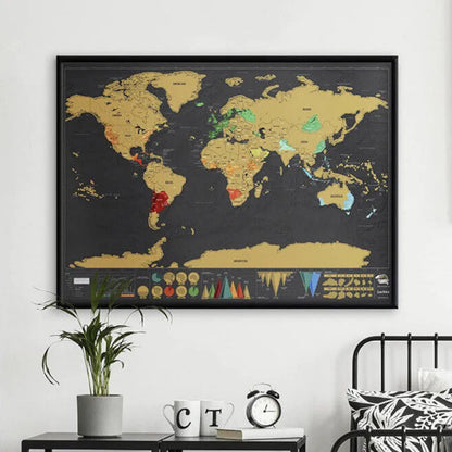 🥳 HOT SALE🥳💞50K+ SOLD!⏳✨World Map Travel Journal