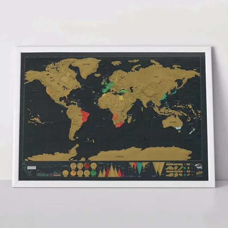 🥳 HOT SALE🥳💞50K+ SOLD!⏳✨World Map Travel Journal