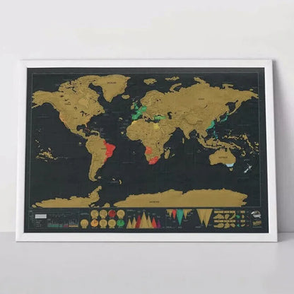 🥳 HOT SALE🥳💞50K+ SOLD!⏳✨World Map Travel Journal