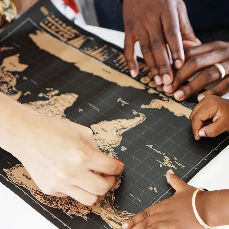 🥳 HOT SALE🥳💞50K+ SOLD!⏳✨World Map Travel Journal