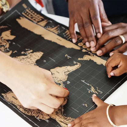 🥳 HOT SALE🥳💞50K+ SOLD!⏳✨World Map Travel Journal