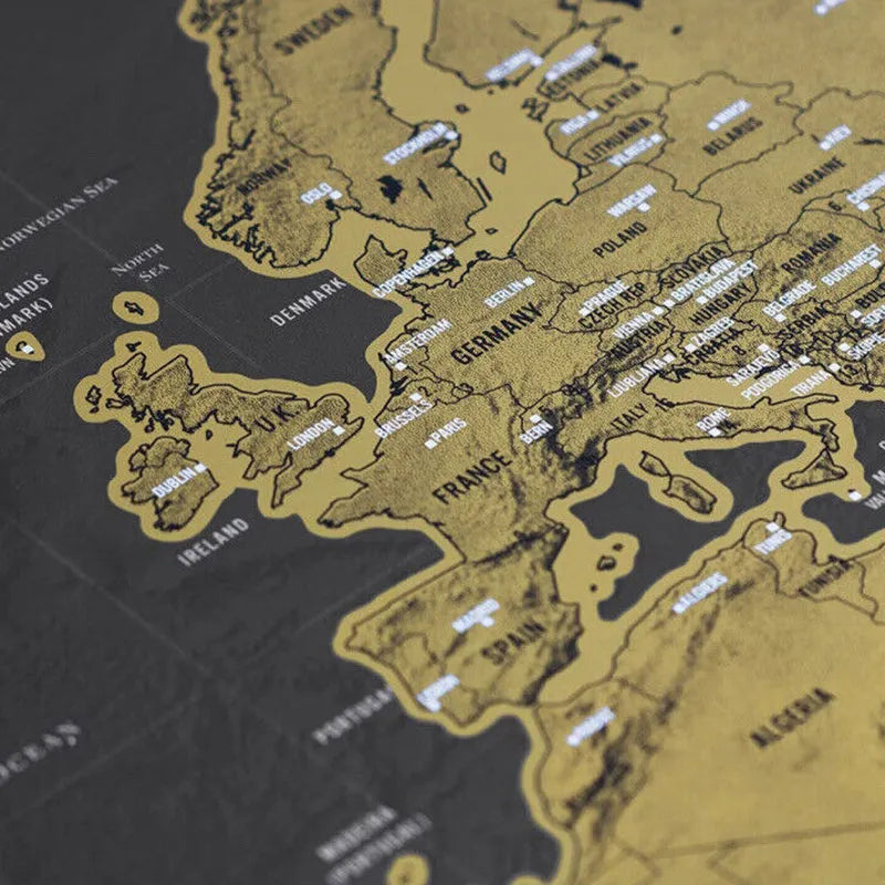 🥳 HOT SALE🥳💞50K+ SOLD!⏳✨World Map Travel Journal