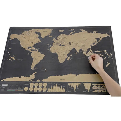 🥳 HOT SALE🥳💞50K+ SOLD!⏳✨World Map Travel Journal