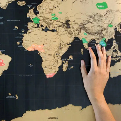 🥳 HOT SALE🥳💞50K+ SOLD!⏳✨World Map Travel Journal