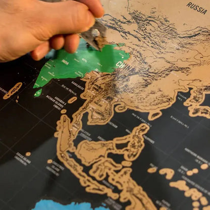 🥳 HOT SALE🥳💞50K+ SOLD!⏳✨World Map Travel Journal