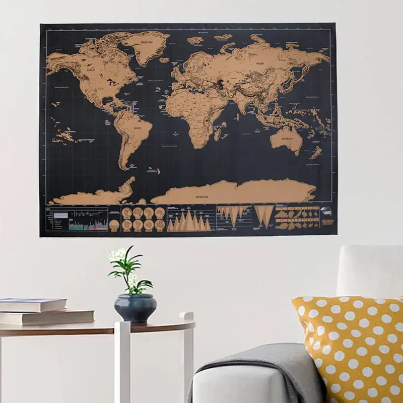 🥳 HOT SALE🥳💞50K+ SOLD!⏳✨World Map Travel Journal